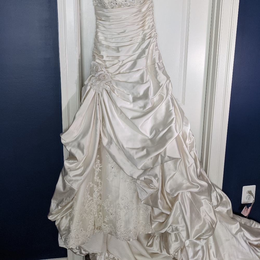 Maggie sottero ambrosia wedding dress,veil, insert - Picture 4 of 8